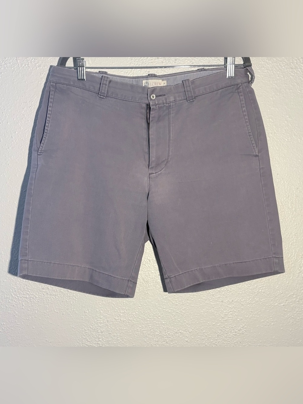 J.Crew Preppy Men Gray Chino Shorts Size 34